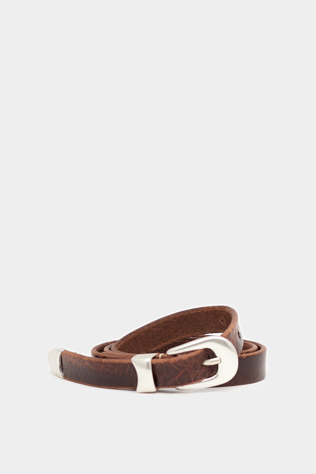 OUR LEGACY BROWN 2 CM BELT IAMNUE