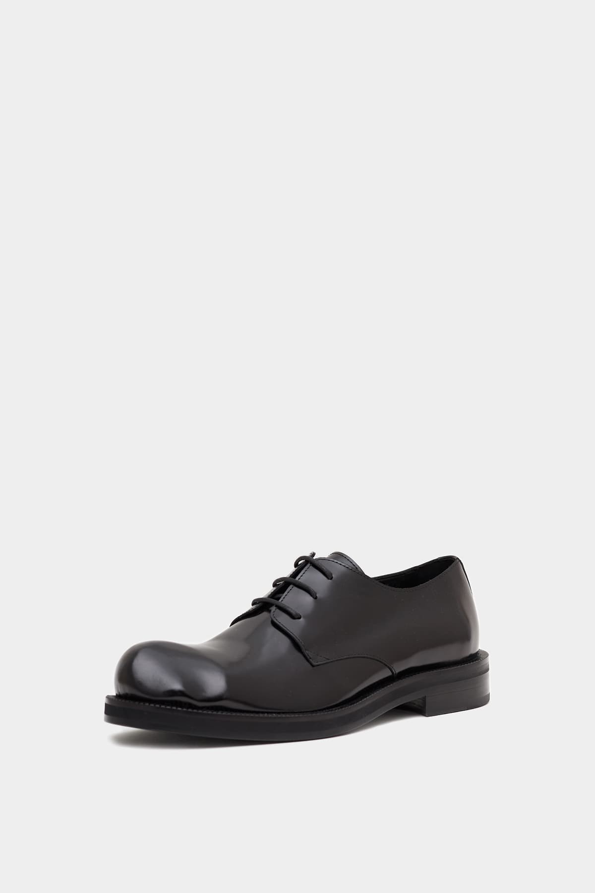 ACNE STUDIOS BLACK LEATHER DERBY SHOES | IAMNUE