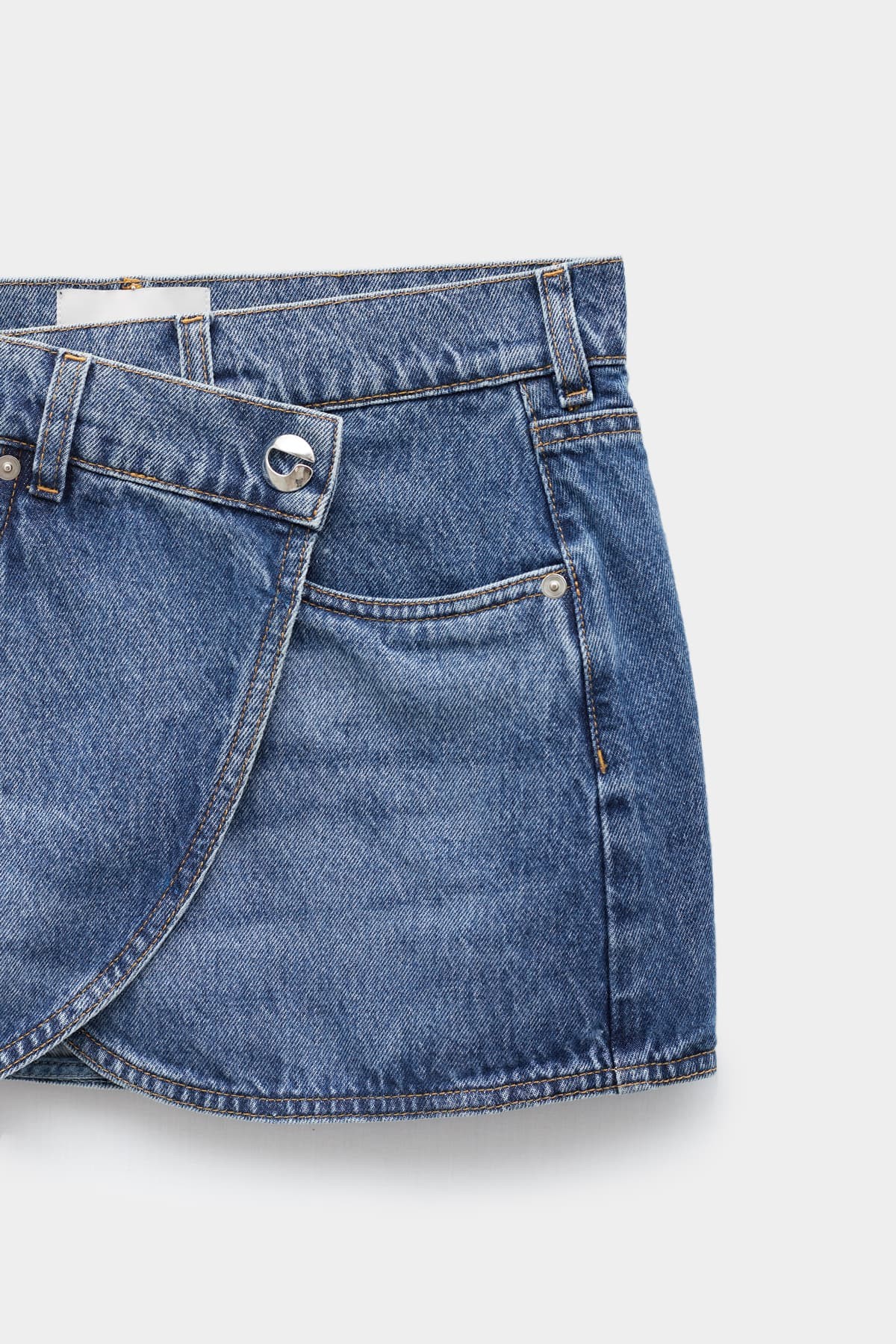 Coperni Washed Blue Denim Mini Skirt Iamnue 