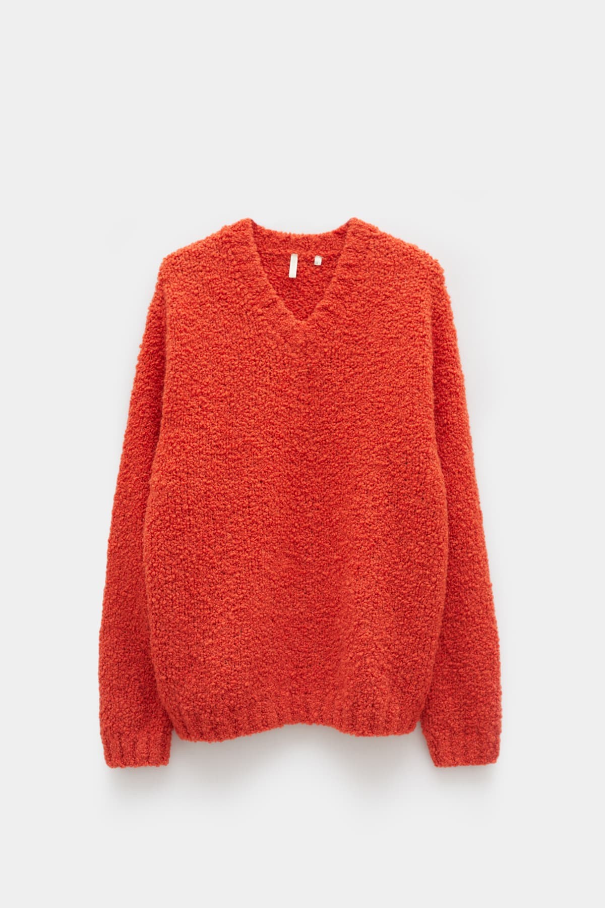 Pact Apparel Organic Cotton Fisherman Sweater In Burnt Orange Gingerbread  Large