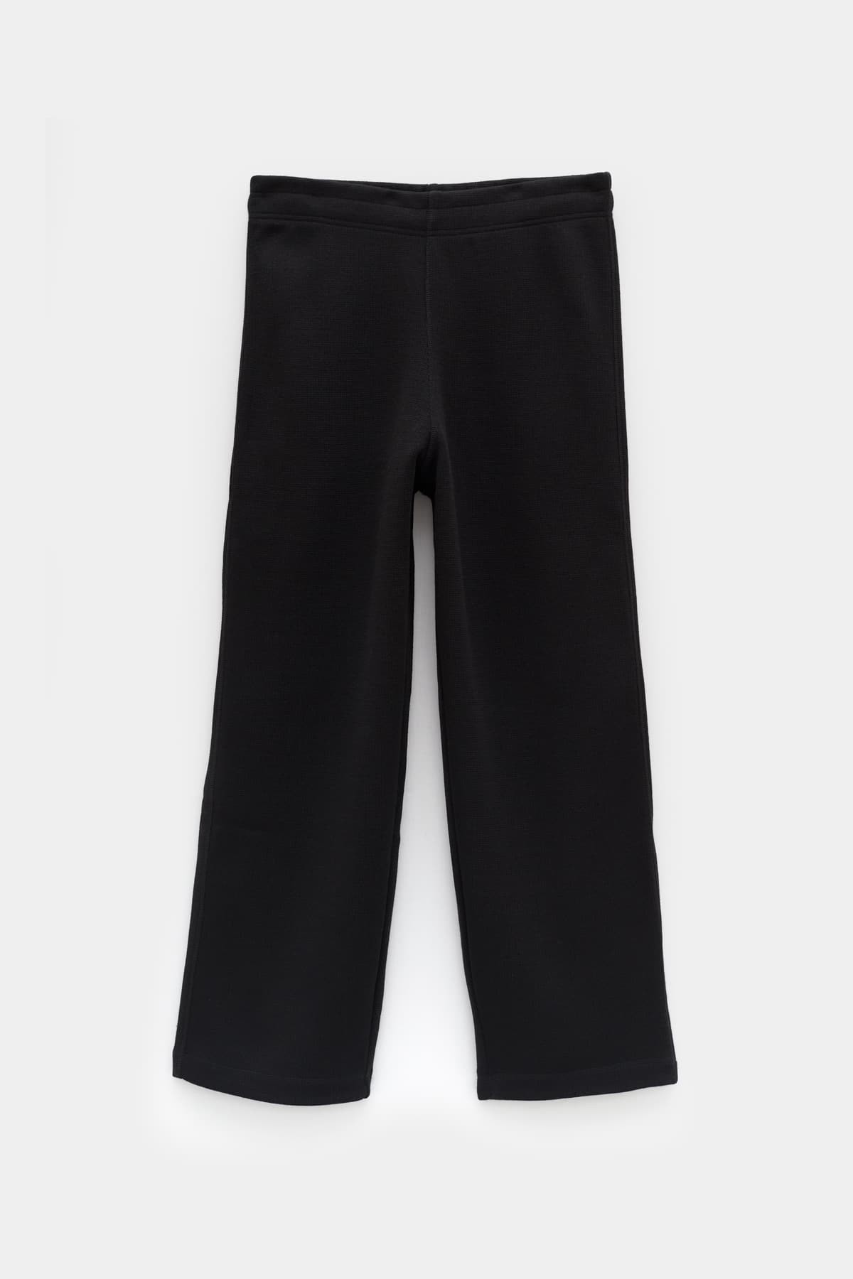 OUR LEGACY BLACK PSEUDO KNIT REDUCED TROUSER IAMNUE