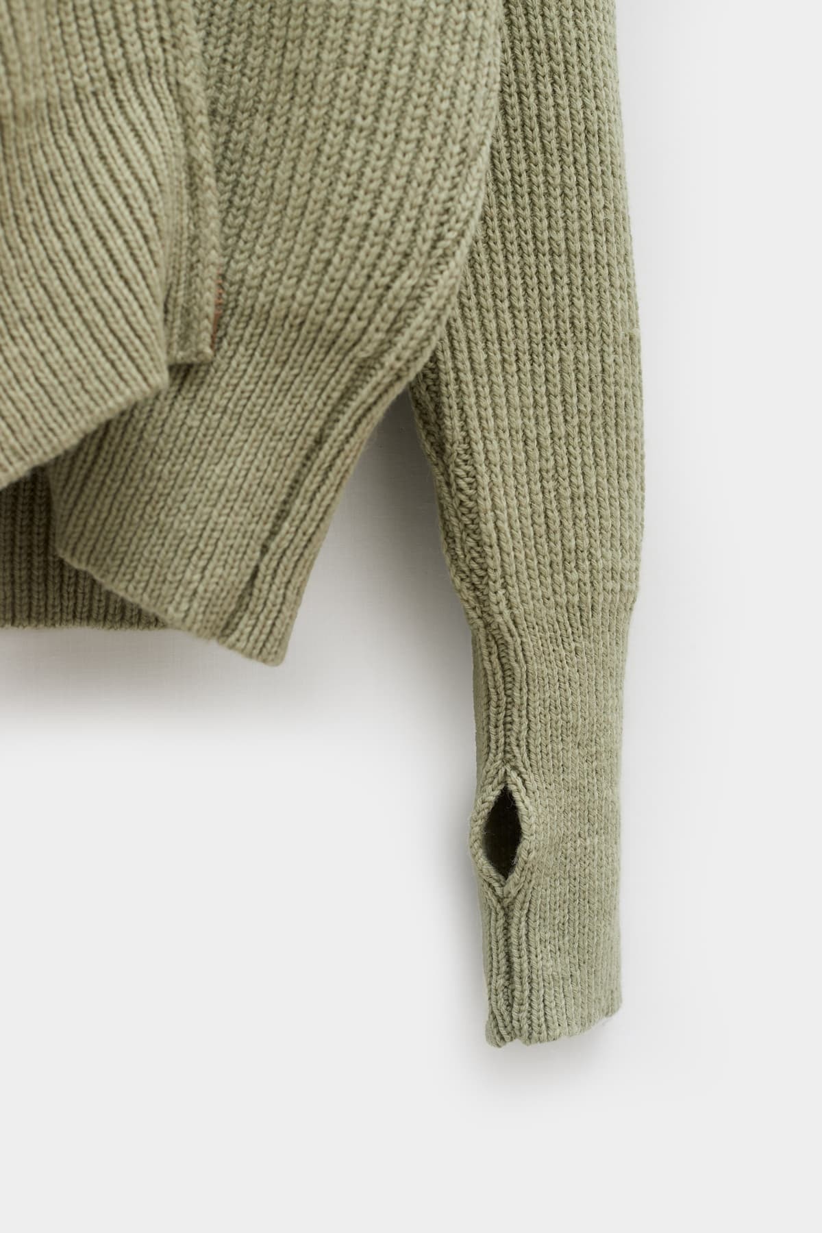 OUR LEGACY GREEN REFINED QUOTIDIAN ZIP WRAP CARDIGAN | IAMNUE