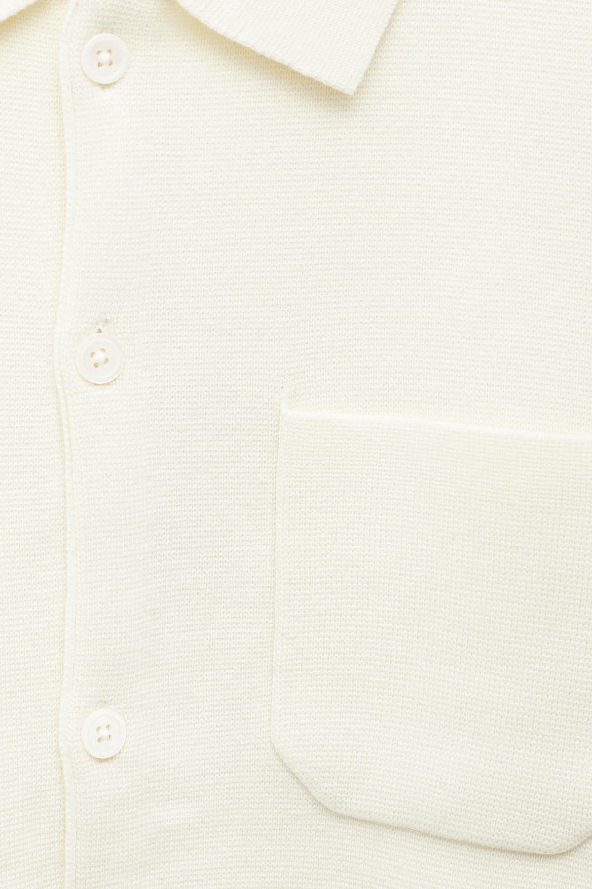 Stussy Perforated Swirl Knit Shirt Cream