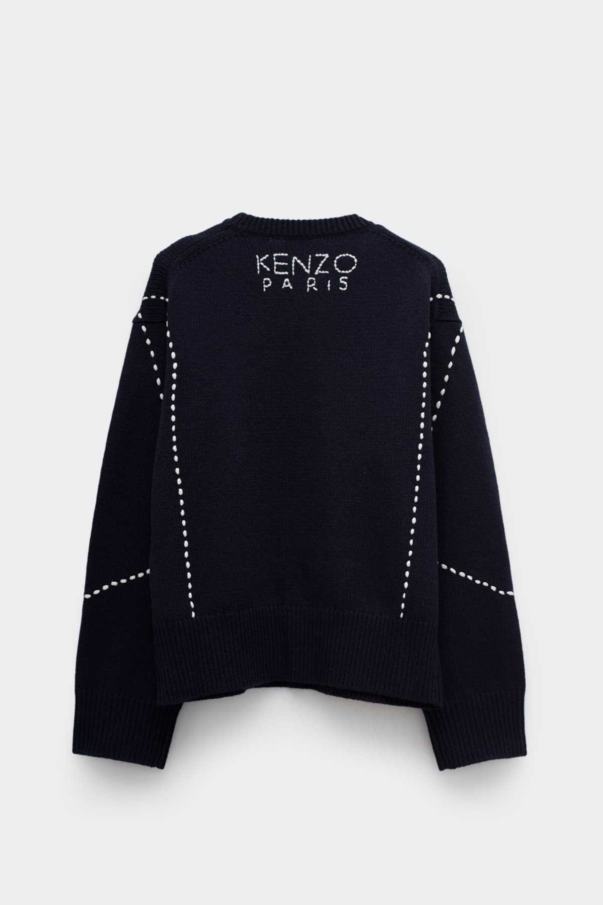 KENZO MIDNIGHT BLUE KENZO SASHIKO STITCH JUMPER IAMNUE