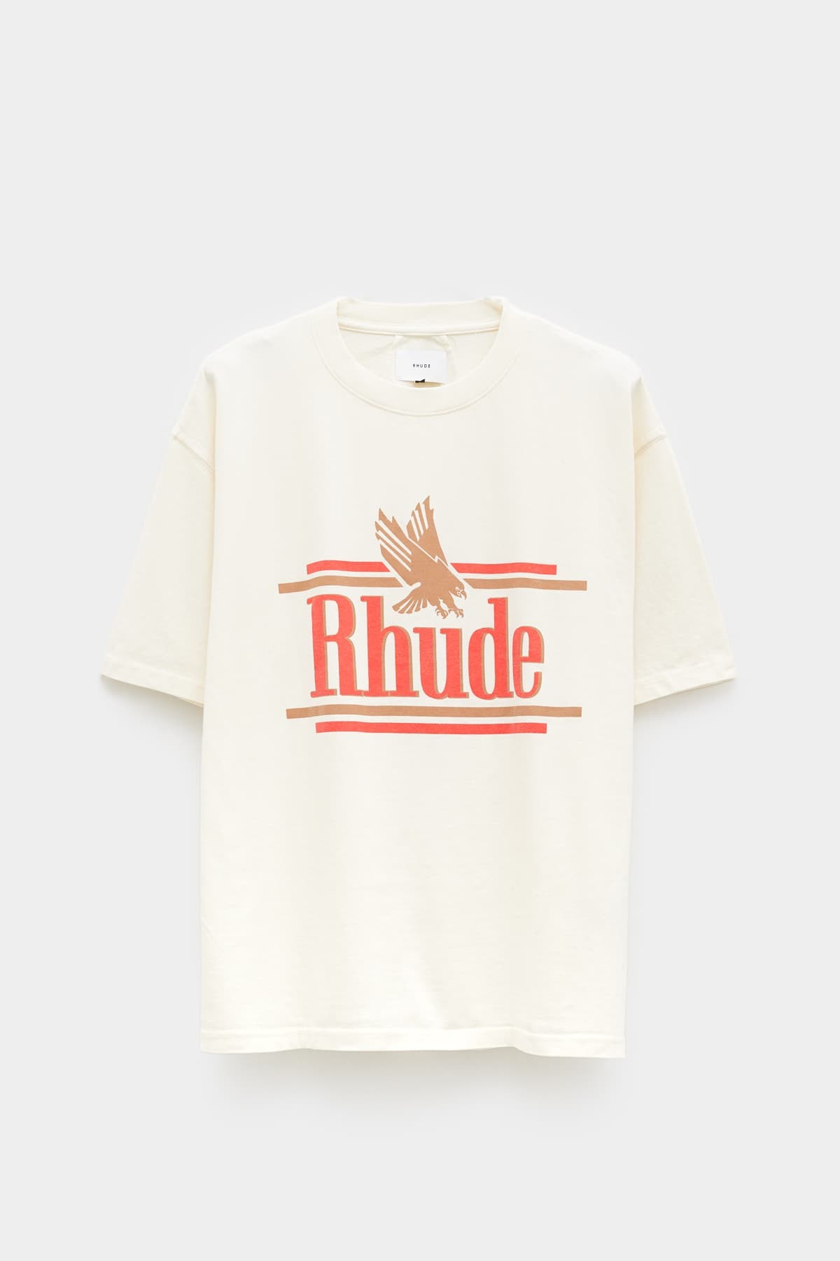 RHUDE VINTAGE WHITE ROSSA T-SHIRT IAMNUE