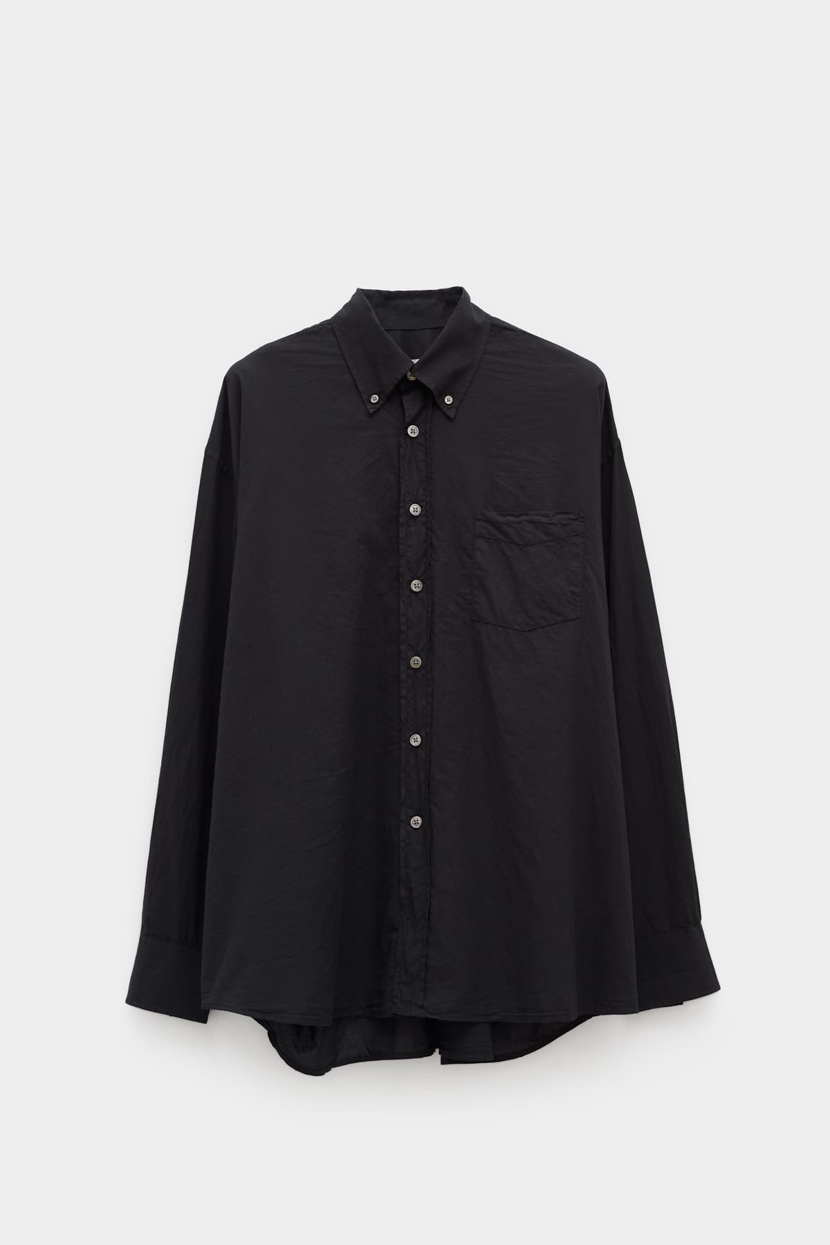 OUR LEGACY BLACK VOILE BORROWED BD SHIRT IAMNUE