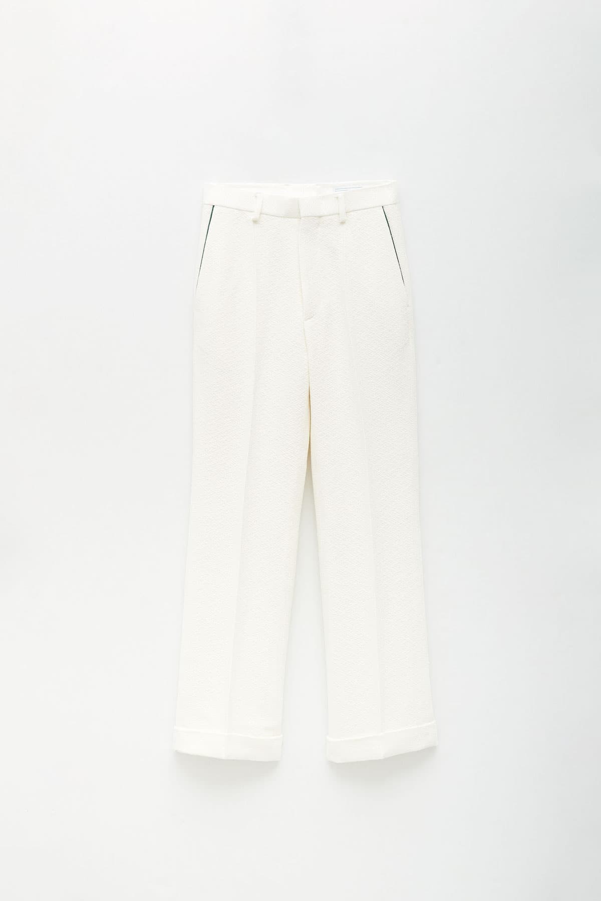 CASABLANCA OFF WHITE PIPPED TENNIS TROUSERS IAMNUE