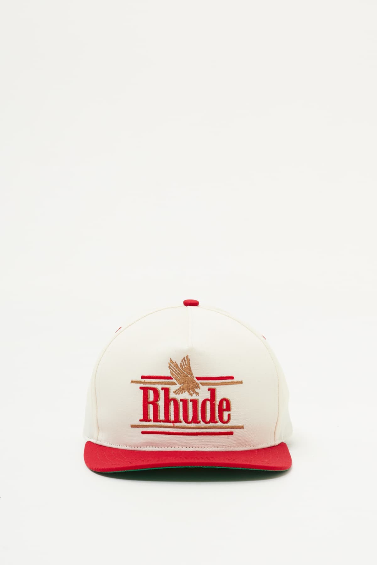 RHUDE VORY RED ROSSA STRUCTURED HAT IAMNUE