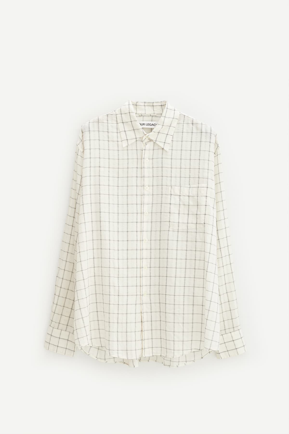 OUR LEGACY LIGHT MEDITERRANEAN CHECK ABOVE SHIRT IAMNUE