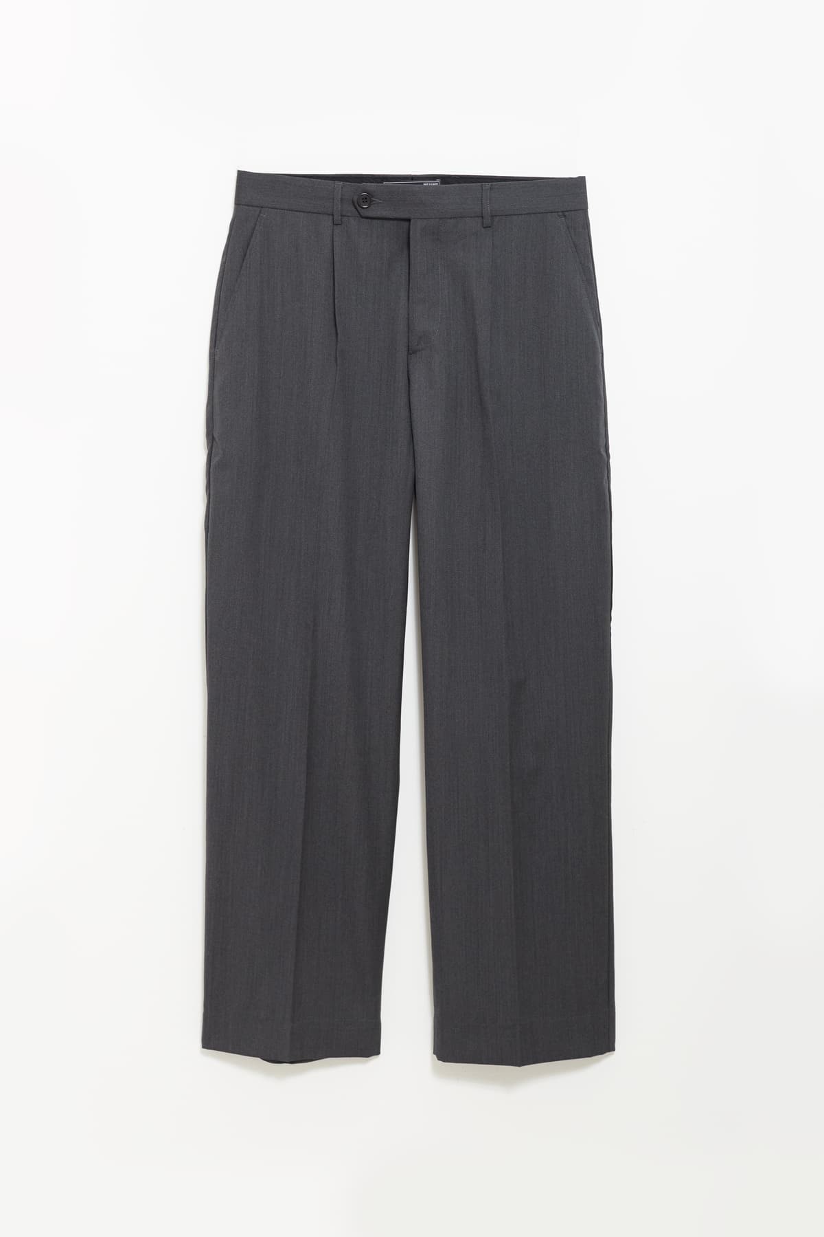 MFPEN DARK GREY WOOL SERVICE TROUSERS IAMNUE