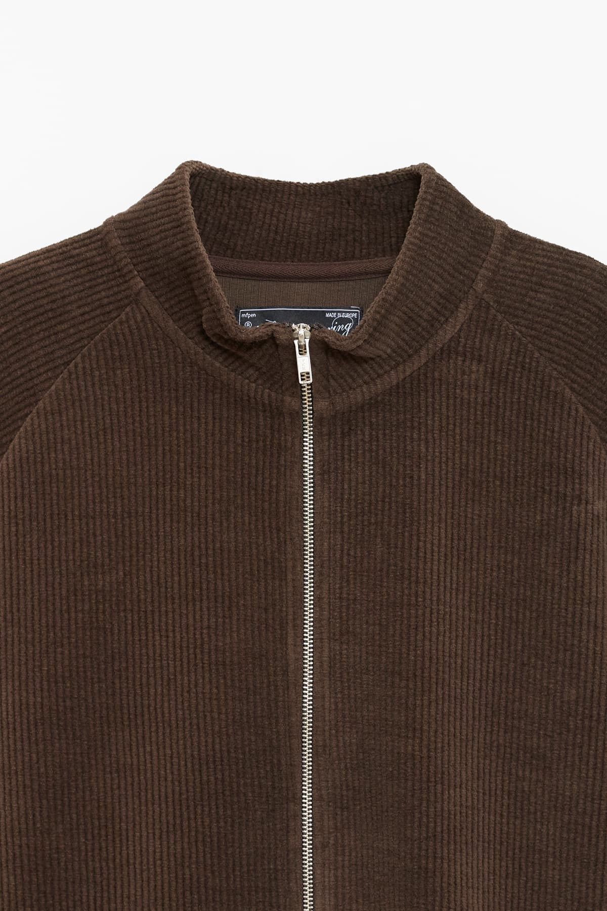 MFPEN BROWN LEISURE ZIP UP JACKET | IAMNUE