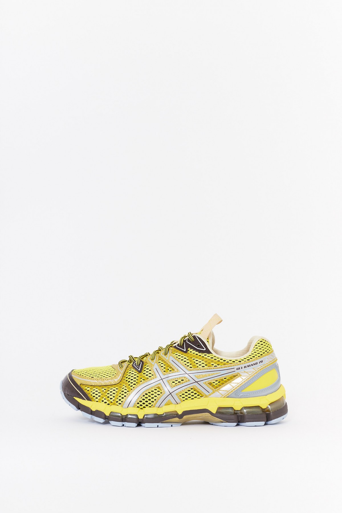 ASICS VIBRANT YELLOW PURE SILVER UB9 S GEL KAYANO 20 SNEAKERS IAMNUE