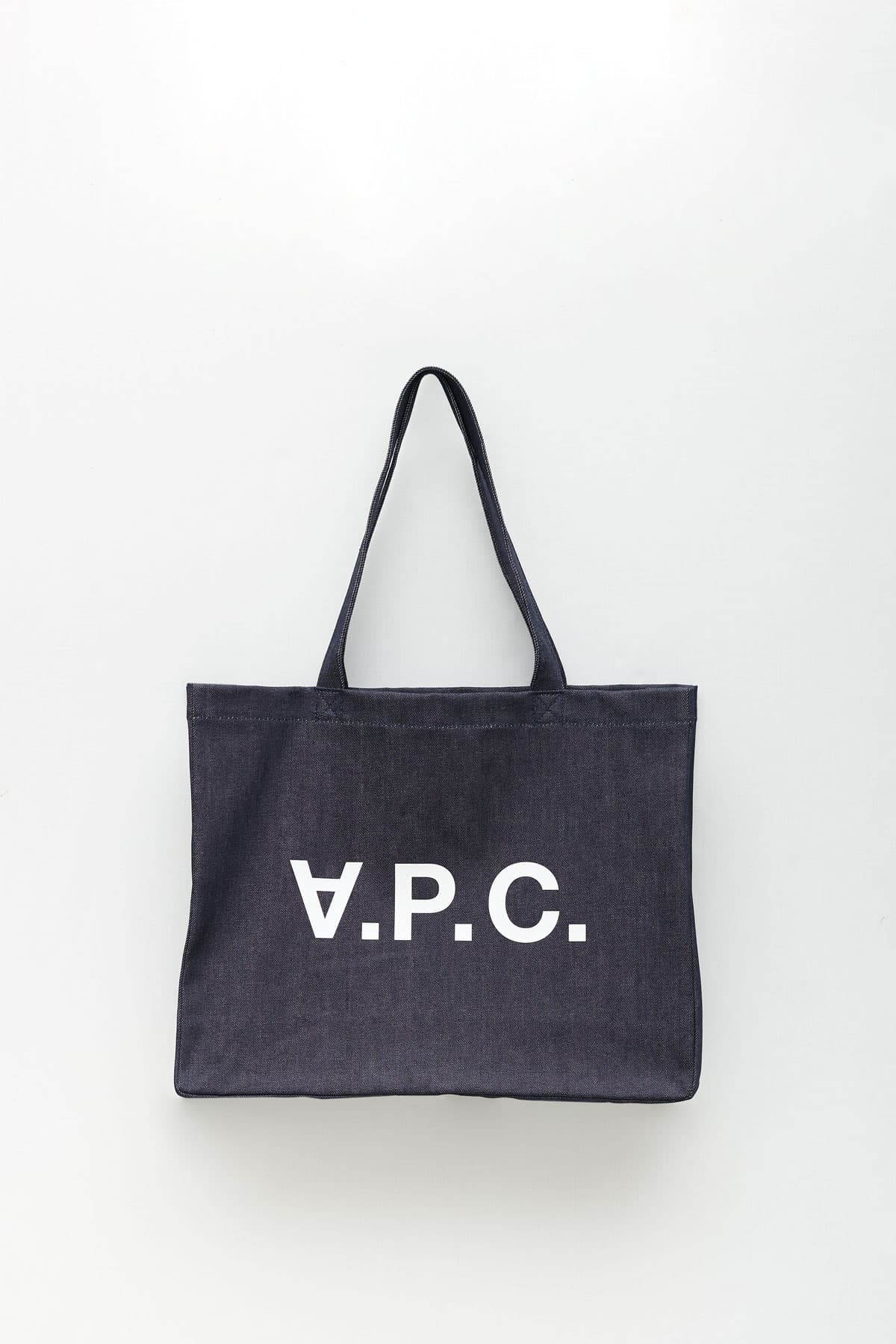 APC INDIGO DENIM DANIELA SHOPPER BAG IAMNUE