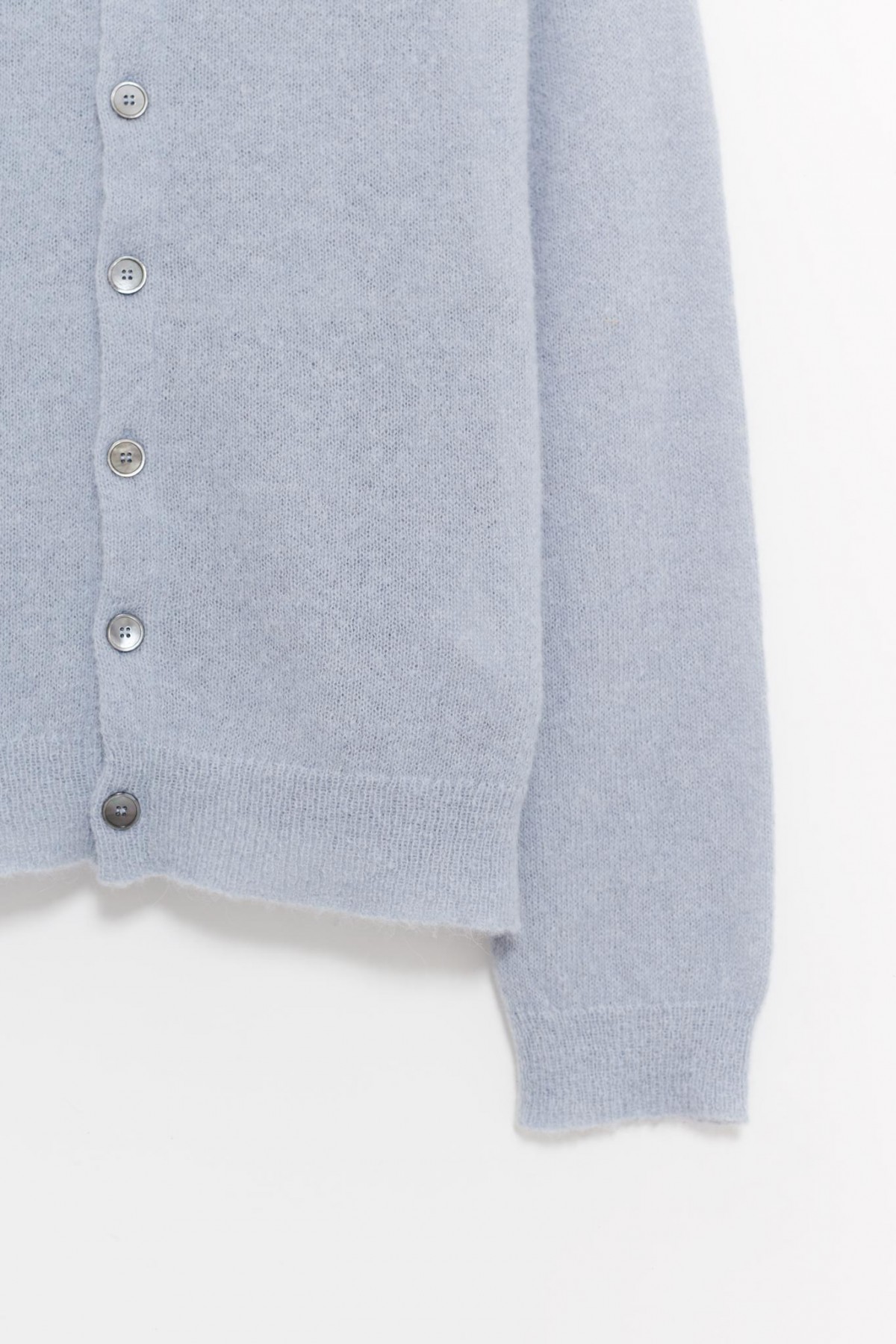 OUR LEGACY LIVID BLUE EVENING POLO CARDIGAN | IAMNUE OUR LEGACY LIVID BLUE EVENING POLO CARDIGAN | IAMNUE