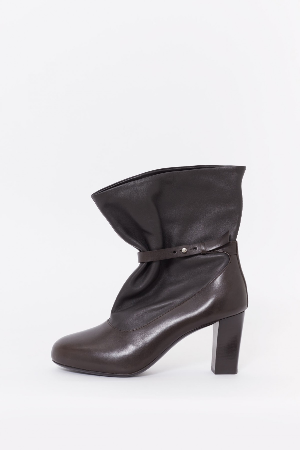 LEMAIRE MIDNIGHT BROWN SOFT MID BOOTS IAMNUE