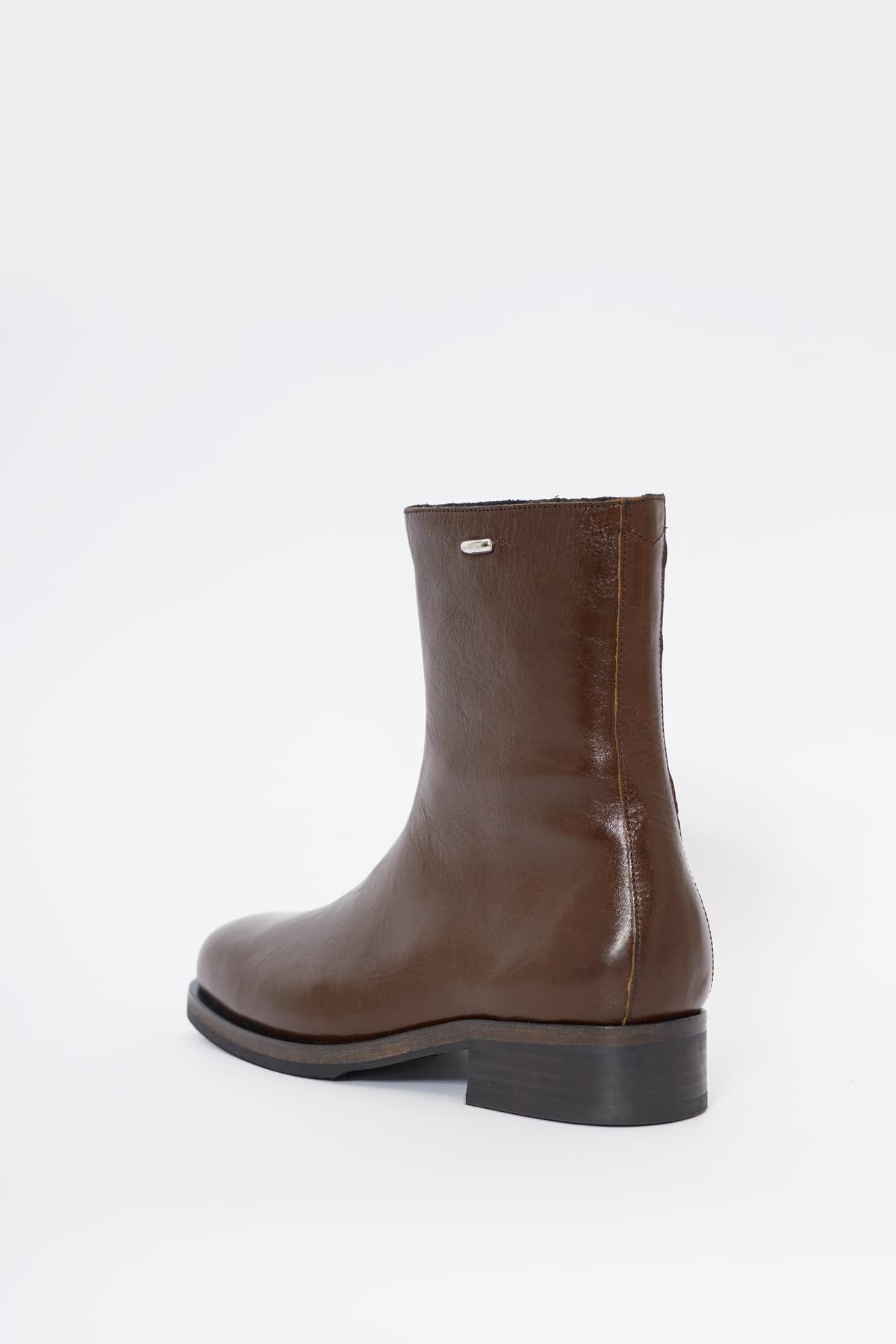 OUR LEGACY OLIVE LEATHER CAMION BOOTS