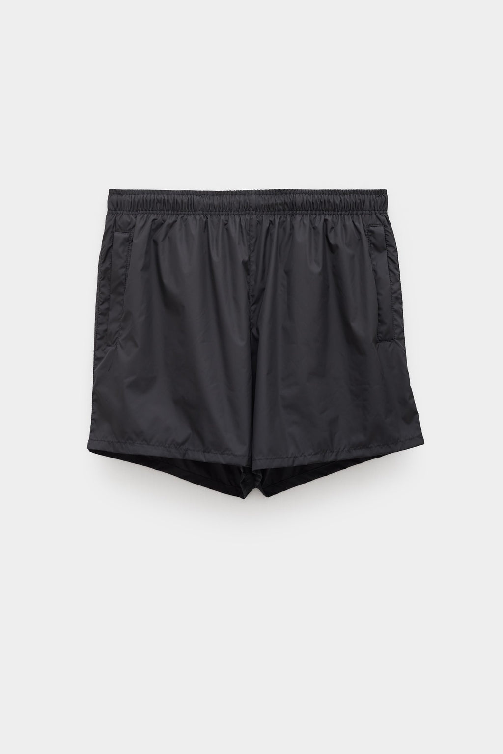 OUR LEGACY BLACK DRAPE TECH TRUNK SHORT