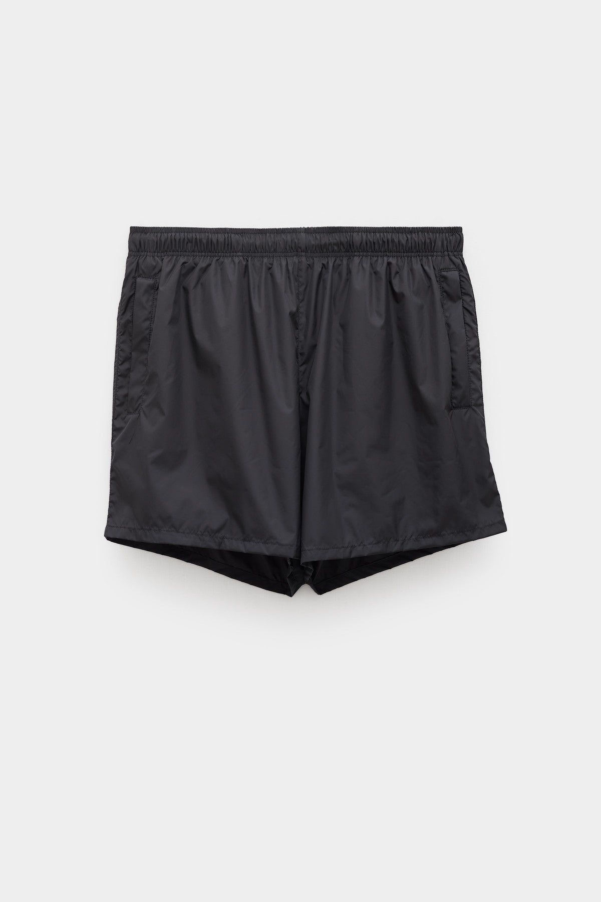 OUR LEGACY BLACK DRAPE TECH TRUNK SHORT
