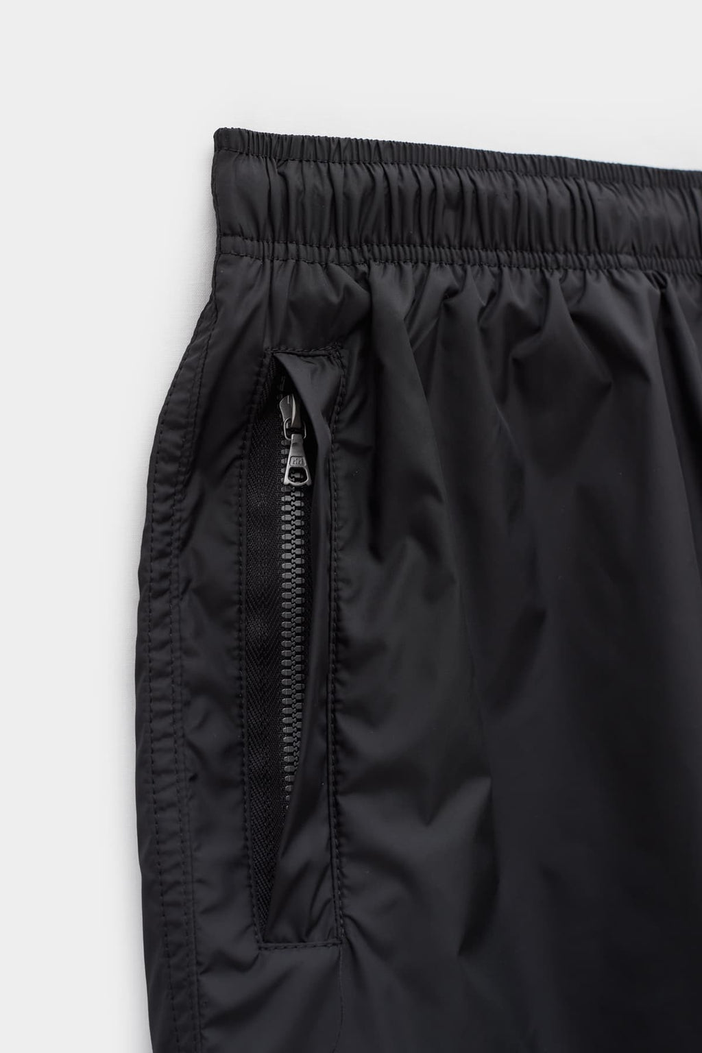 OUR LEGACY BLACK DRAPE TECH TRUNK SHORT