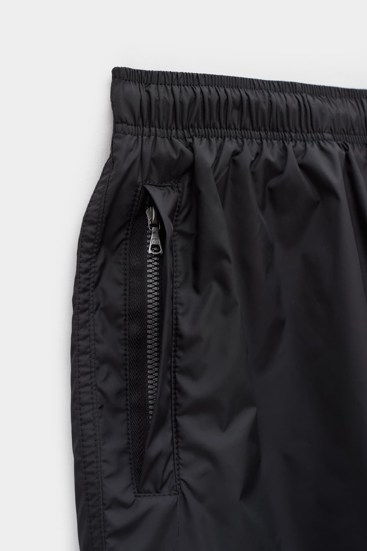 OUR LEGACY BLACK DRAPE TECH TRUNK SHORT