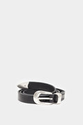 OUR LEGACY BLACK LEATHER 2CM BELT