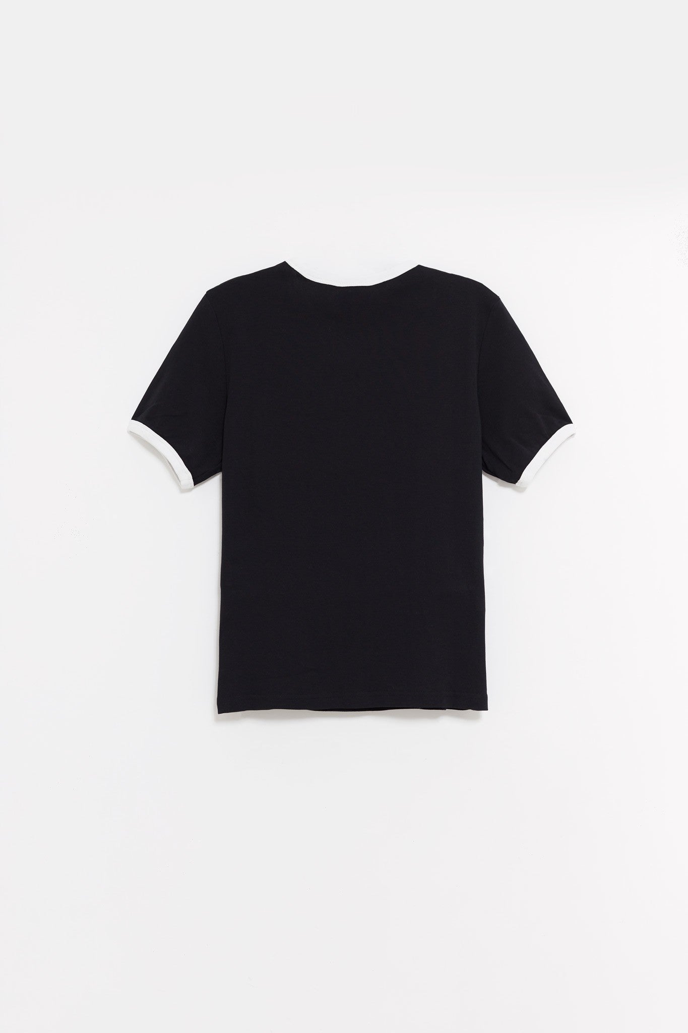 COURREGES BLACK REEDITION CONTRAST T SHIRT