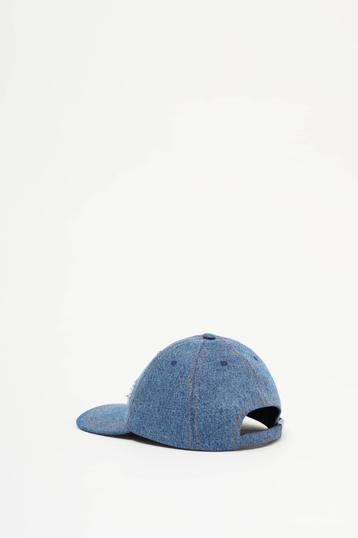 LANVIN BLUE DENIM BASEBALL CAP