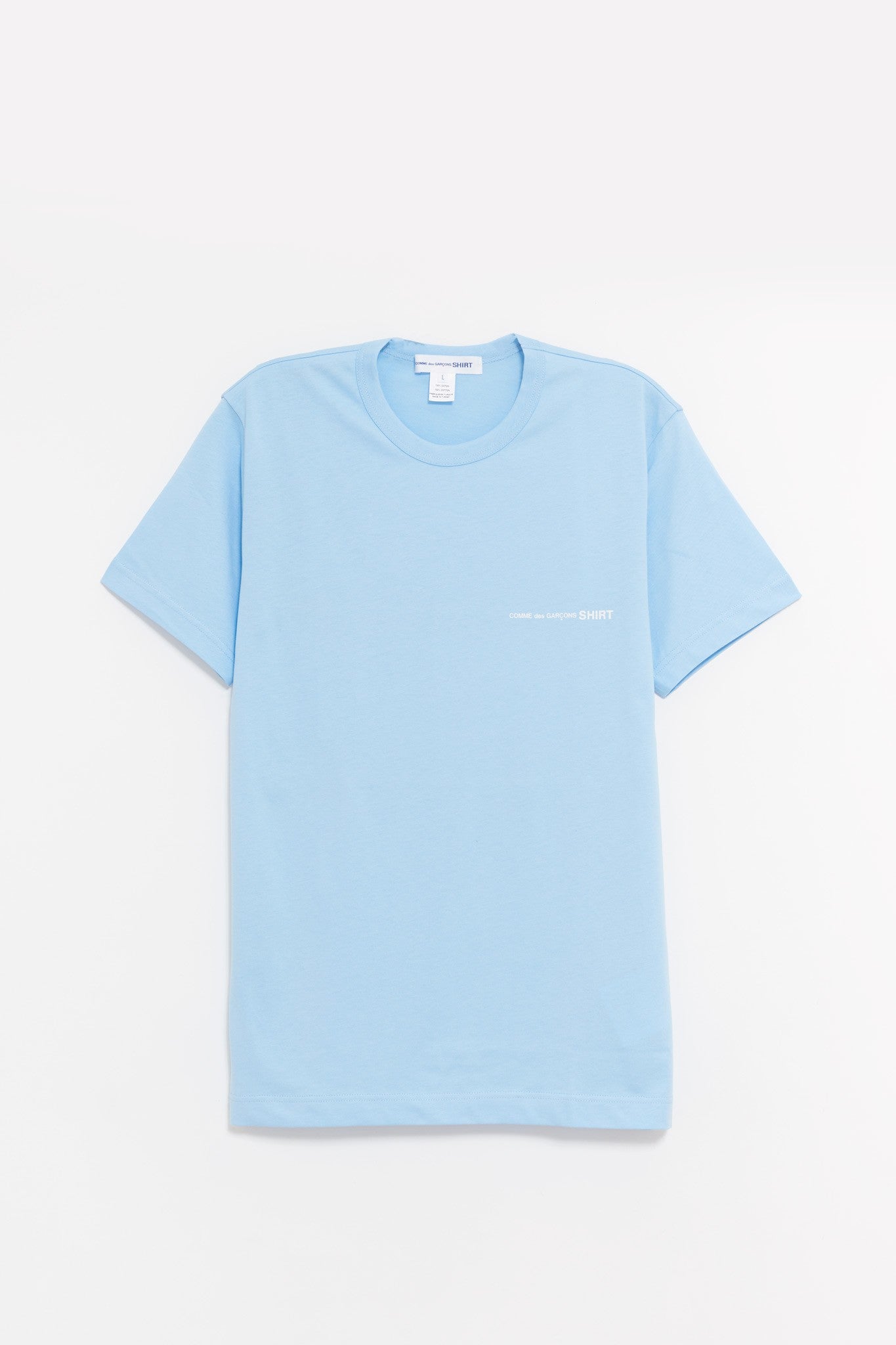 COMME DES GARCONS SHIRT BLUE T SHIRT