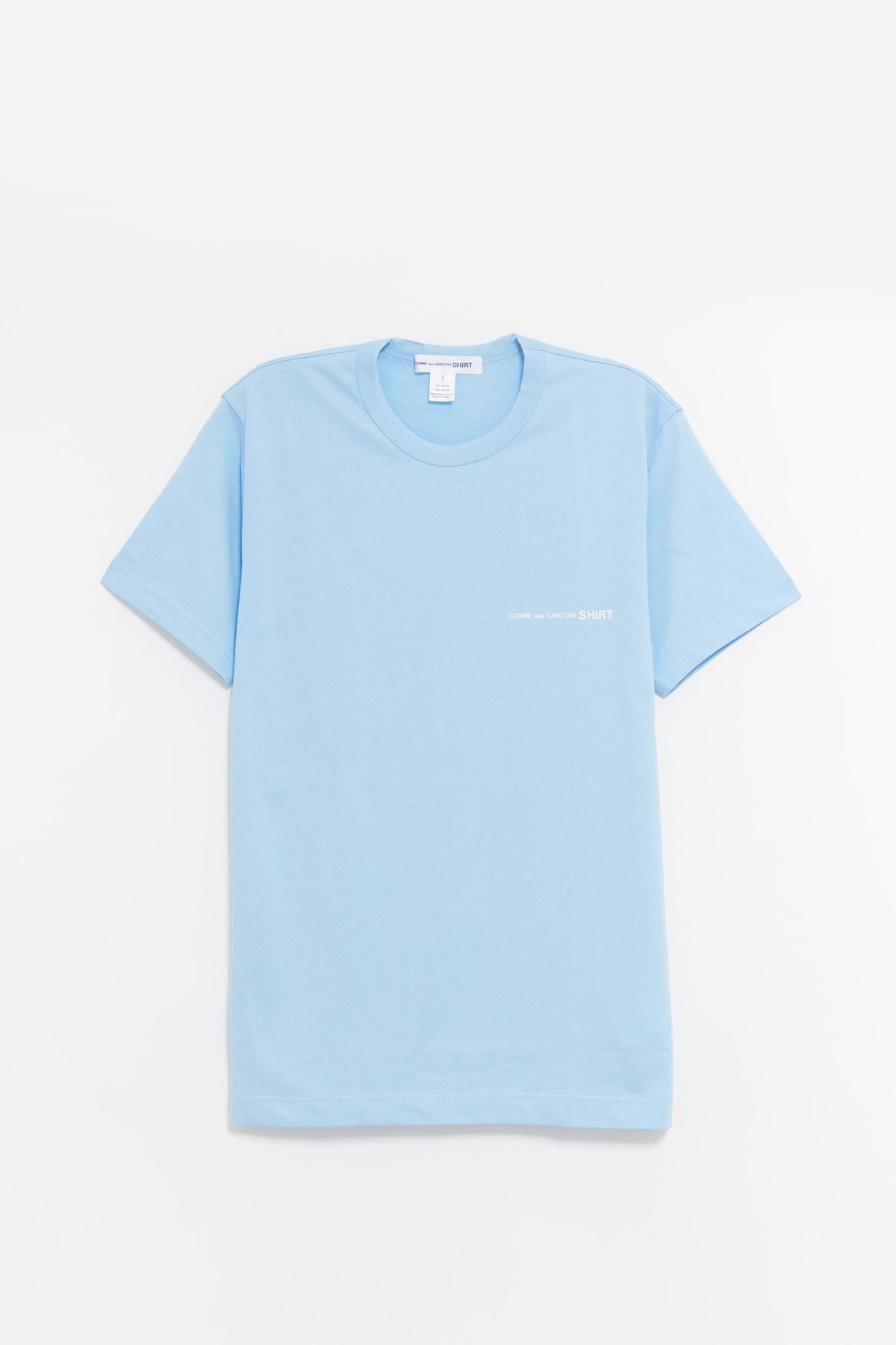 COMME DES GARCONS SHIRT BLUE T SHIRT