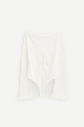 COURREGES HERITAGE WHITE DROP JERSEY BODYSUIT