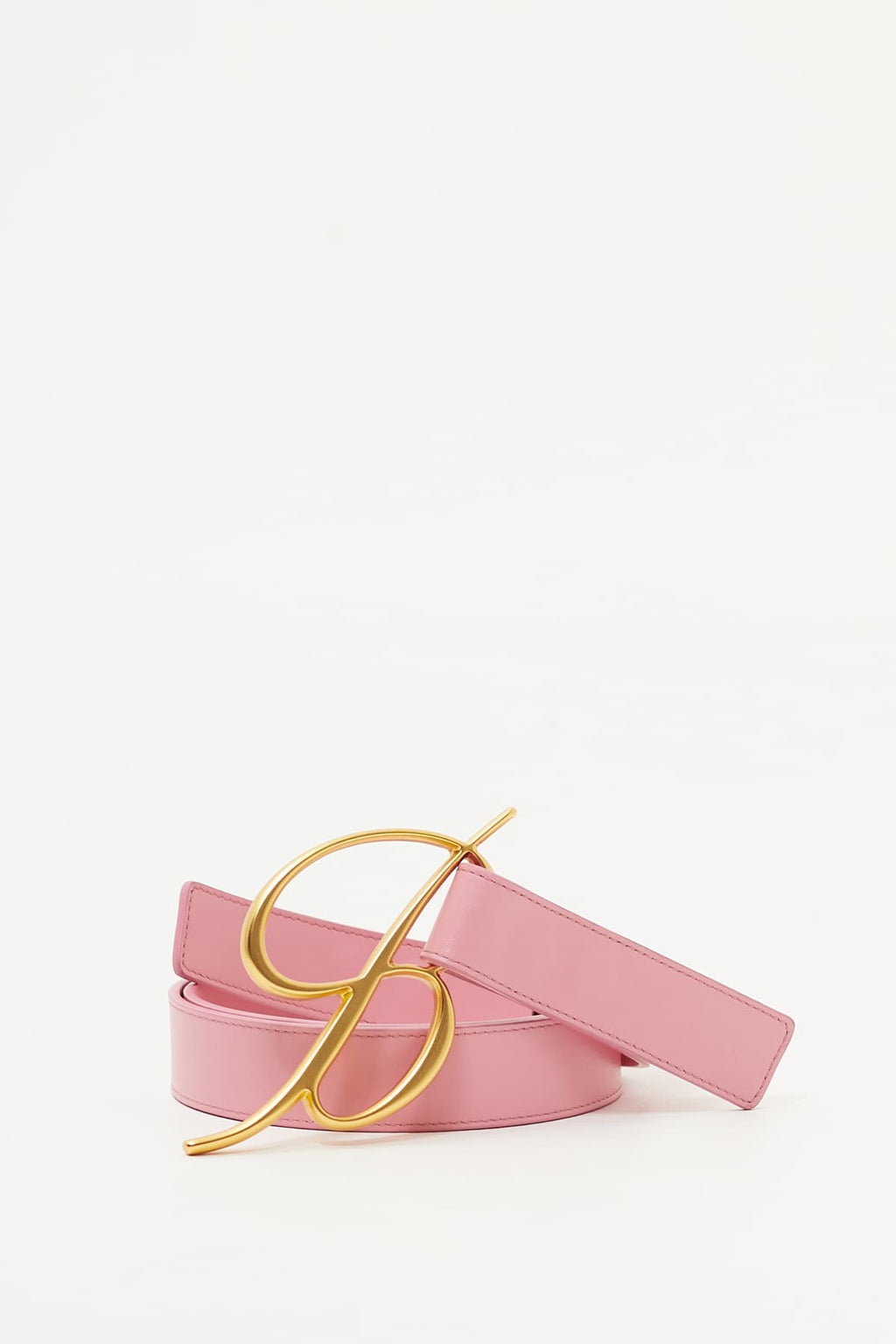 BLUMARINE BUBBLEGUN LEATHER BELT