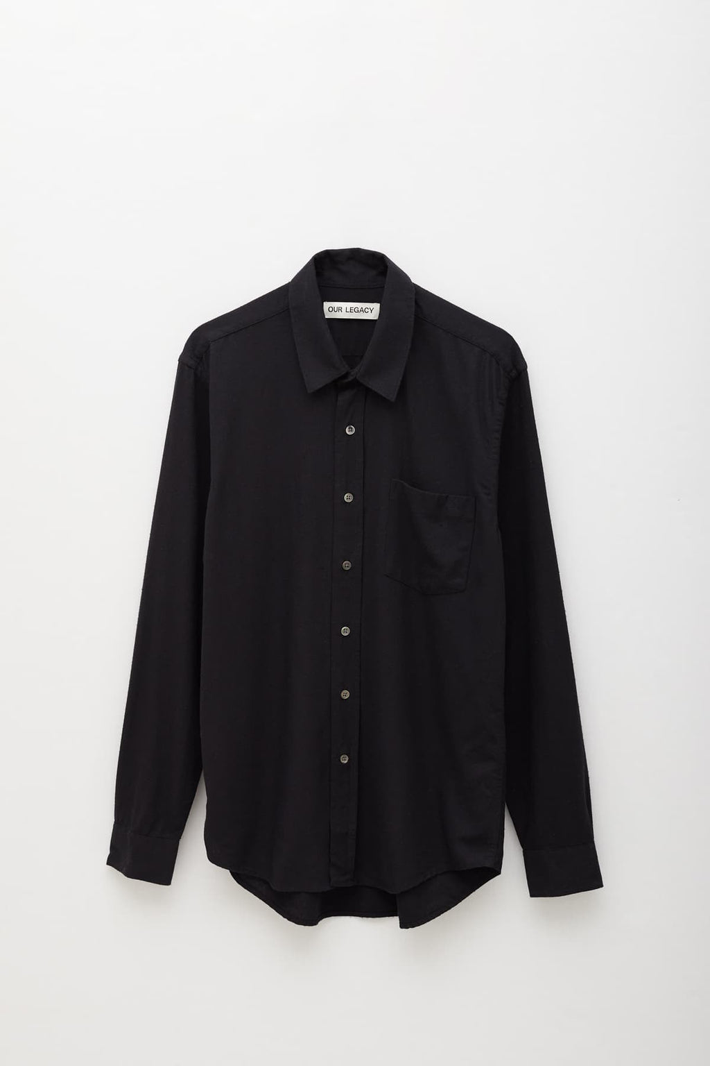 OUR LEGACY BLACK SILK CLASSIC SHIRT
