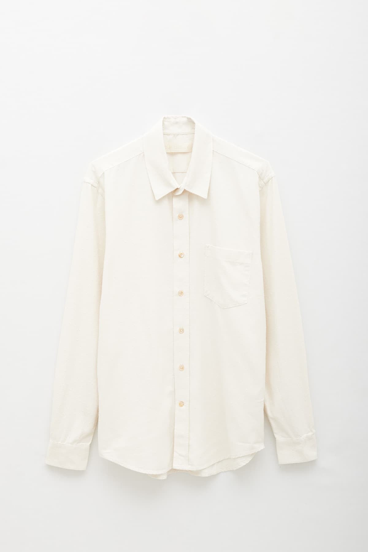 OUR LEGACY WHITE SILK CLASSIC SHIRT