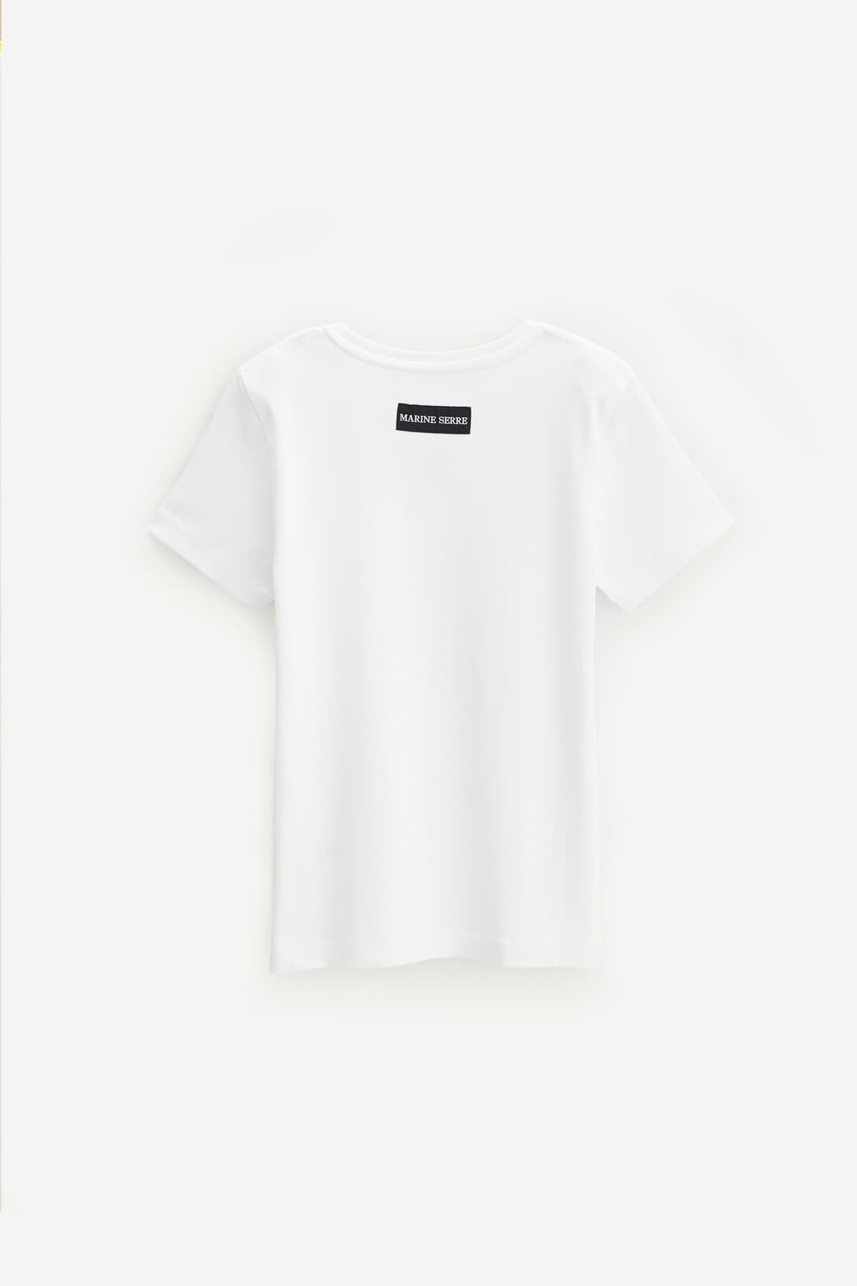 MARINE SERRE WHITE MOON LOGO BABY FIT T SHIRT