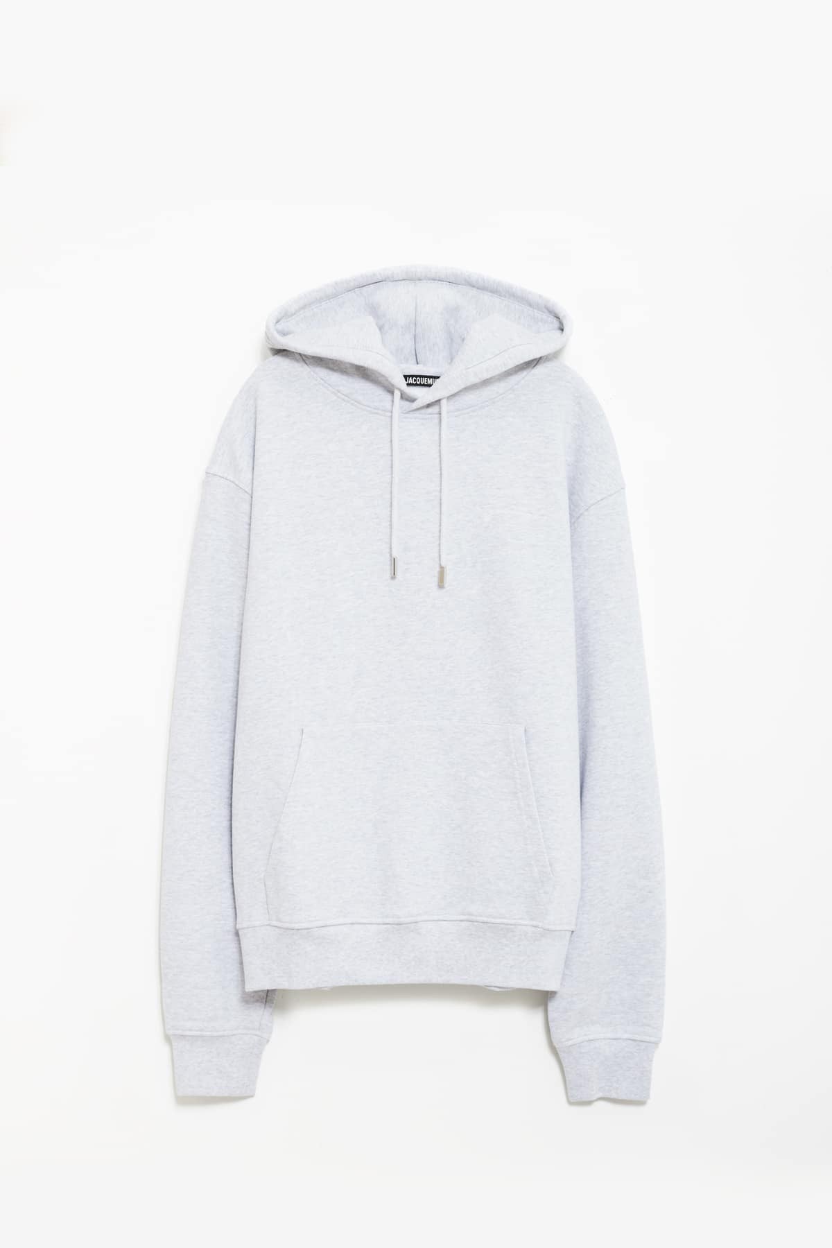 JACQUEMUS GREY BRODE HOODIE