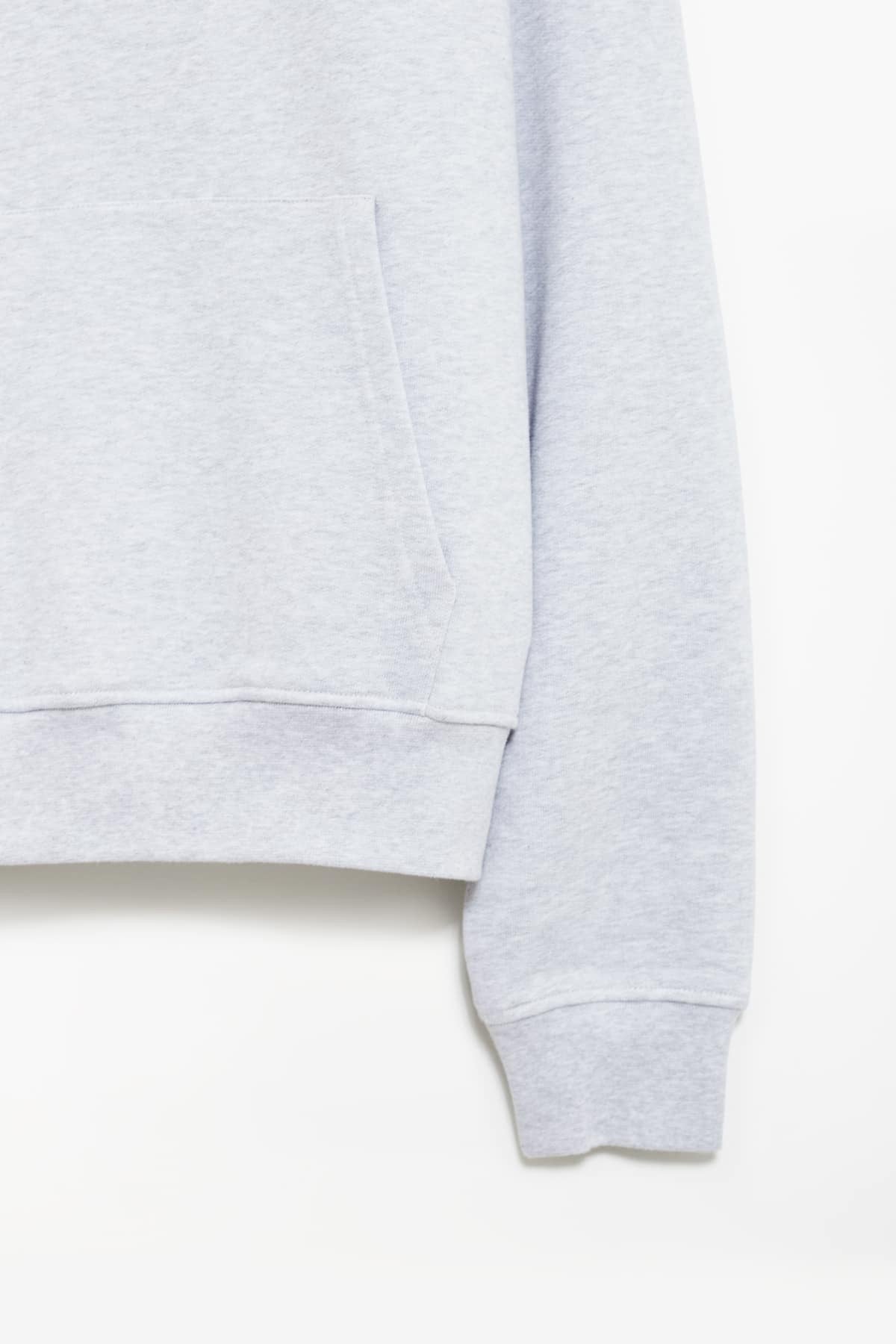 JACQUEMUS GREY BRODE HOODIE