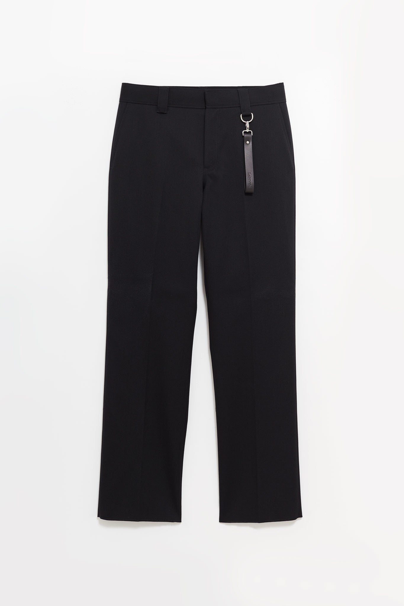 LANVIN BLACK CASUAL STRAIGHT TROUSERS