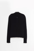 COURREGES BLACK REEDITION MOCKNECK SWEATER