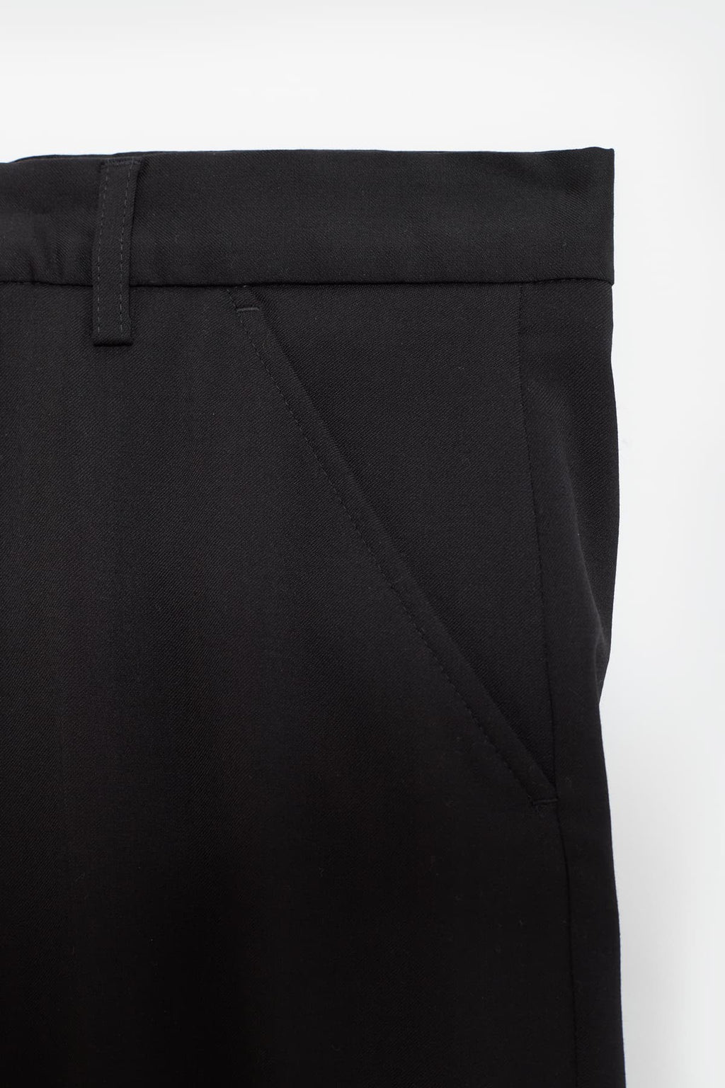 OUR LEGACY BLACK WORSTED CHINO 22 TROUSERS