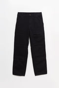 CARHARTT WIP BLACK RINSED DOUBLE KNEE PANT