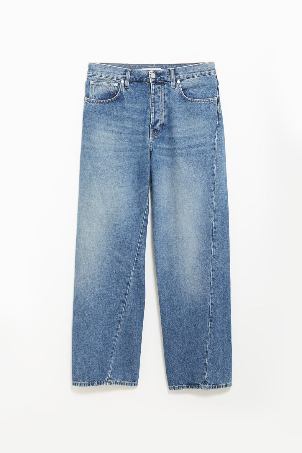 SUNFLOWER MID BLUE WIDE TWIST TROUSER