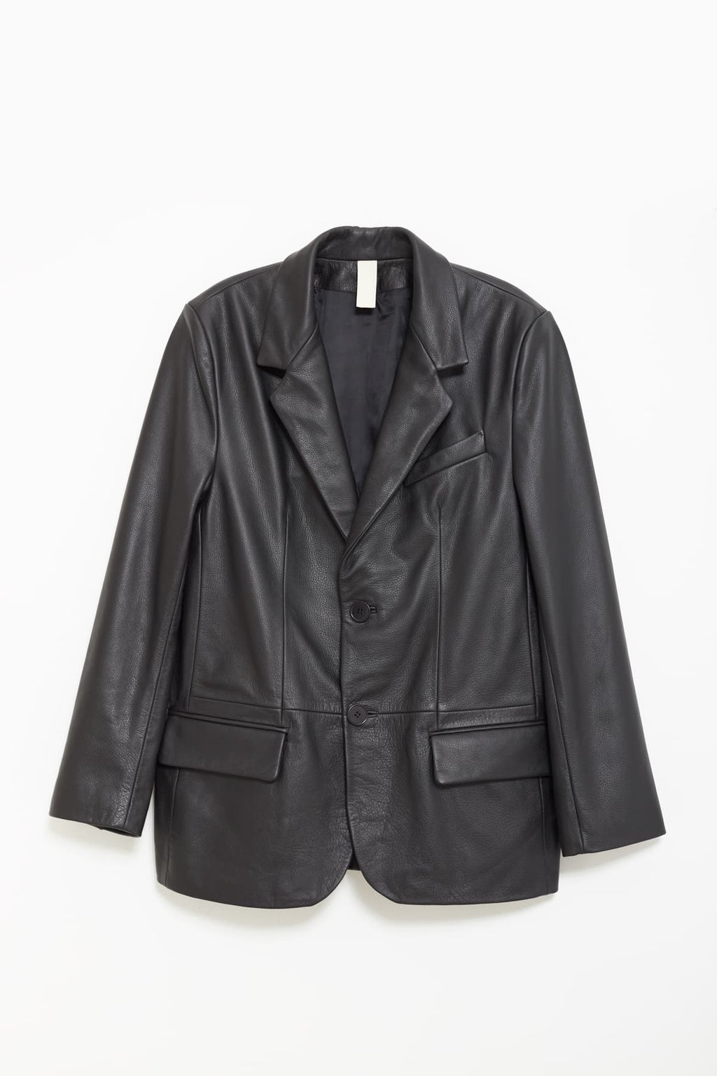 SUNFLOWER BLACK LEATHER JACKET