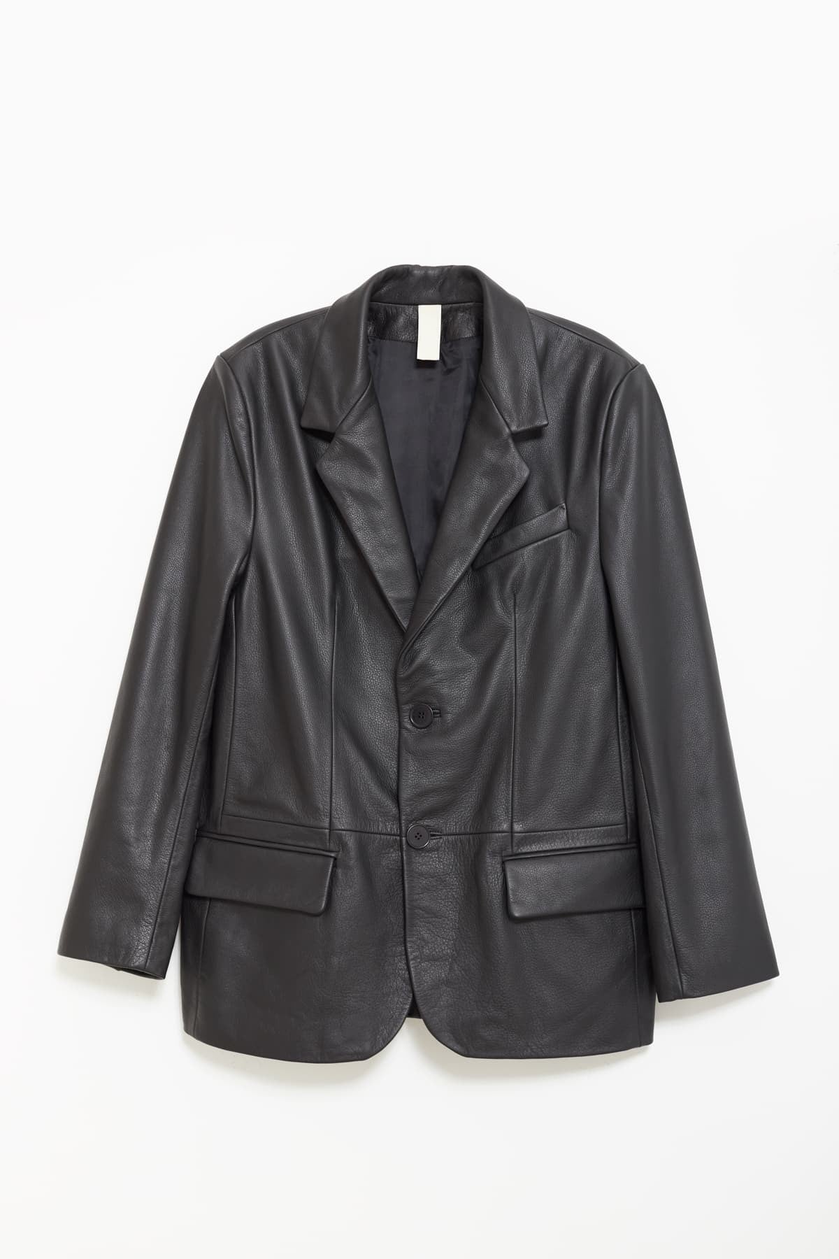 SUNFLOWER BLACK LEATHER JACKET