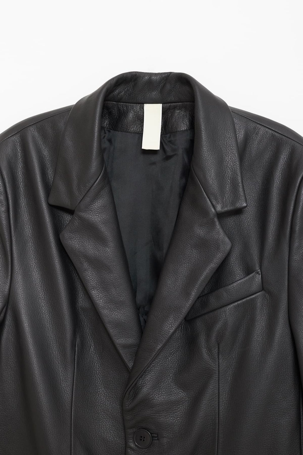 SUNFLOWER BLACK LEATHER JACKET