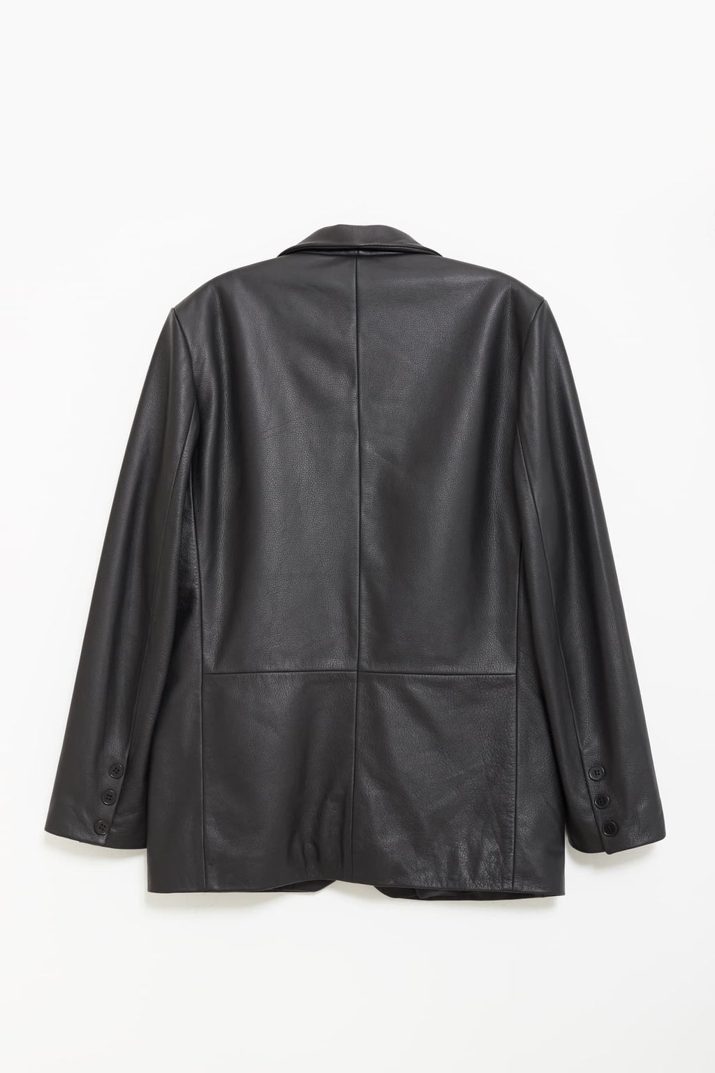 SUNFLOWER BLACK LEATHER JACKET