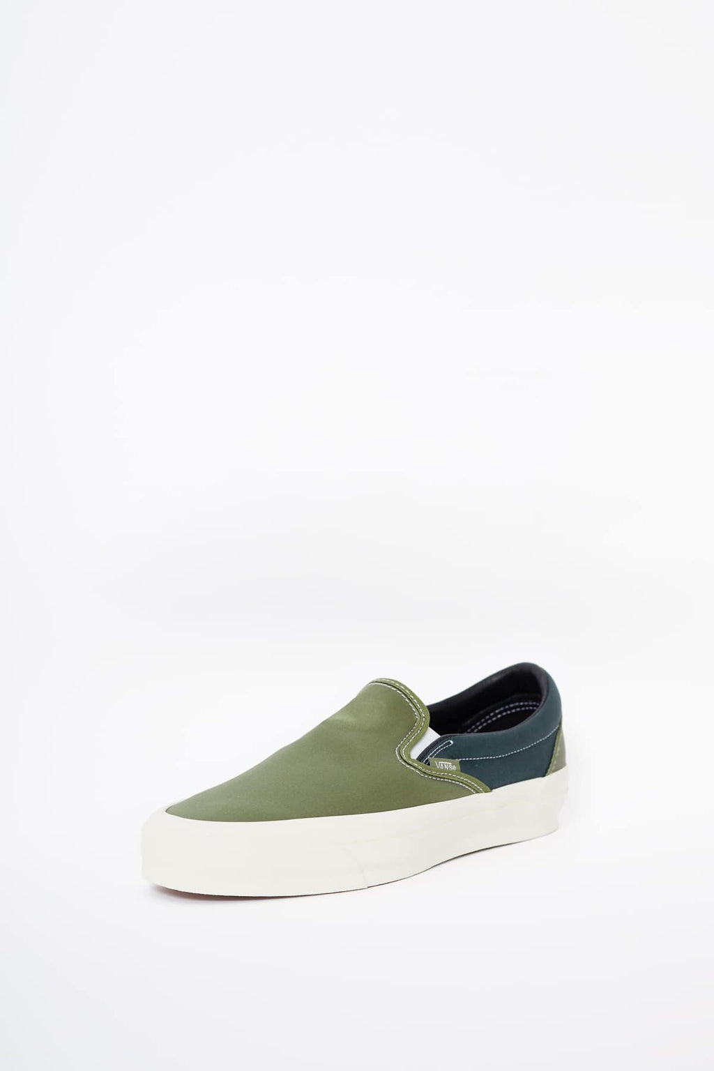 VANS OTW LX SATIN LODEN GREEN SLIP ON REISSUE 98 SNEAKERS