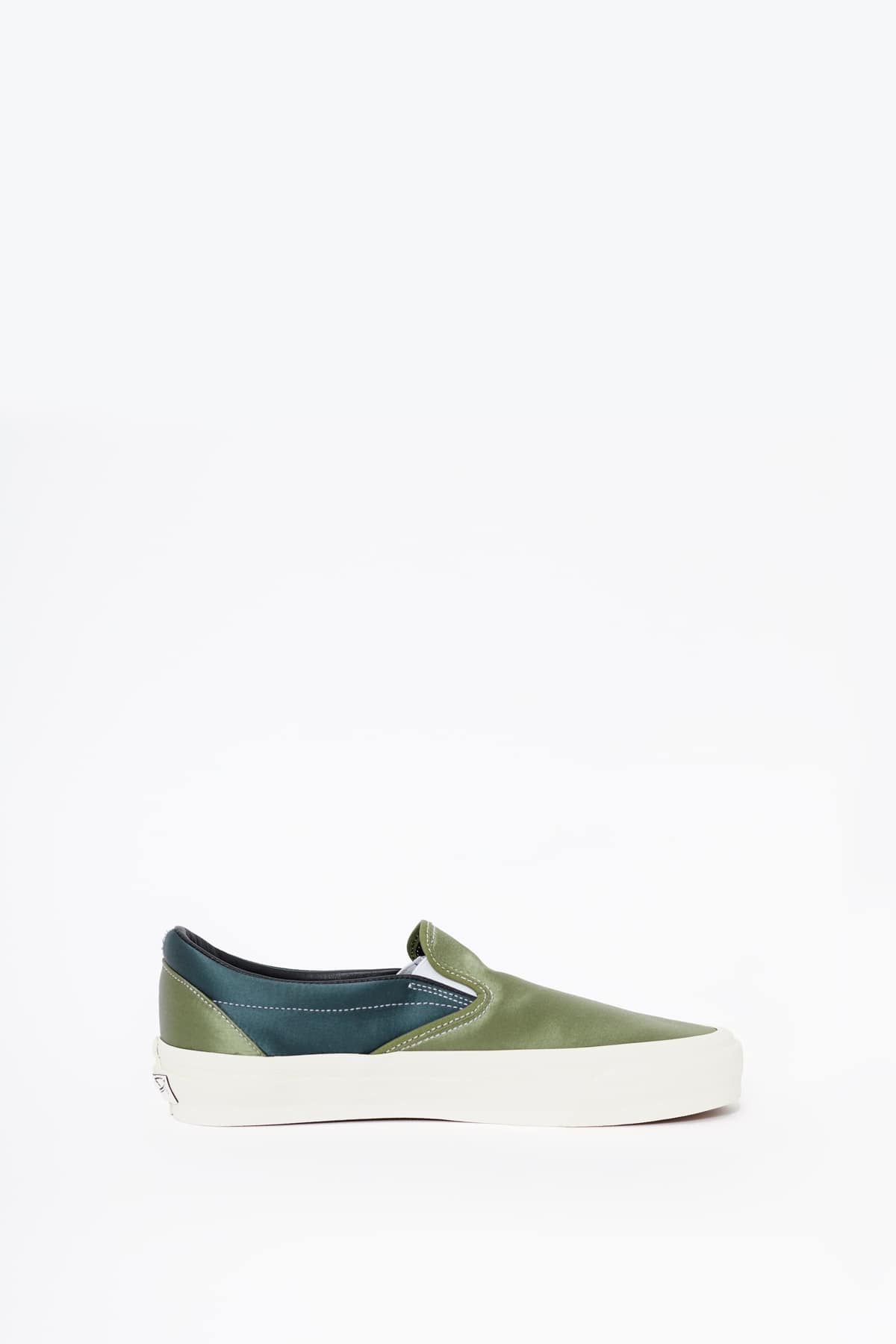 VANS OTW LX SATIN LODEN GREEN SLIP ON REISSUE 98 SNEAKERS