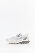 ASICS WHITE LIGHT DUST GEL QUANTUM KINETIC SNEAKERS