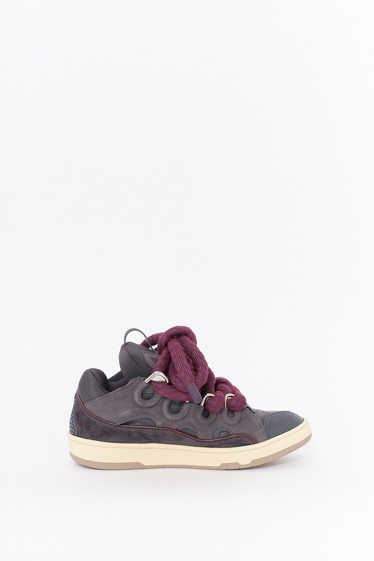 LANVIN SHARK GREY CURB SNEAKERS