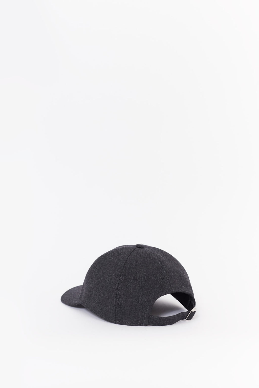 LANVIN ANTHRACITE GREY BASEBALL CAP